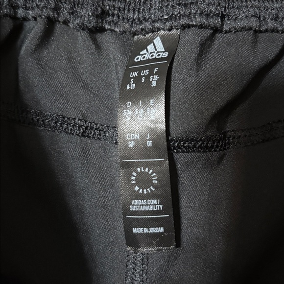 Adidas Women's Black and Blue Athletic Shorts - Picture 4 of 5